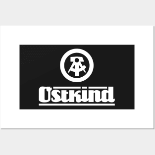 Ostkind with DDR logo (white) Posters and Art